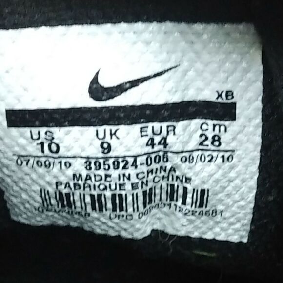 Nike Pepper Low Black Fashion Sneakers Shoes Men's Size 10 - Picture 8 of 8